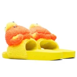 Adidas Originals X Jeremy Scott Adilette Teddy - Solar Orange/Bright Yellow -Birkenstock Store Adidas Originals x Jeremy Scott Adilette Teddy Solar Orange Bright Yellow Q46582 09 25 2021 01 3