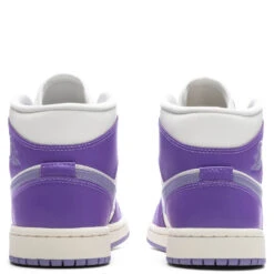 Women's Air Jordan 1 Mid - Action Grape/Sky J Purple/Sail -Birkenstock Store Air Jordan 1 Mid Women s Action Grape Sky J Light Purple Sail BQ6472 504 08 02 23 Feature KN 6
