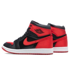 Women's Air Jordan 1 Retro Hi OG 'Satin Bred' - Black/University Red/White -Birkenstock Store Air Jordan 1 Retro High OG Black University Red White FD4810 061 09 29 23 Feature KN 5