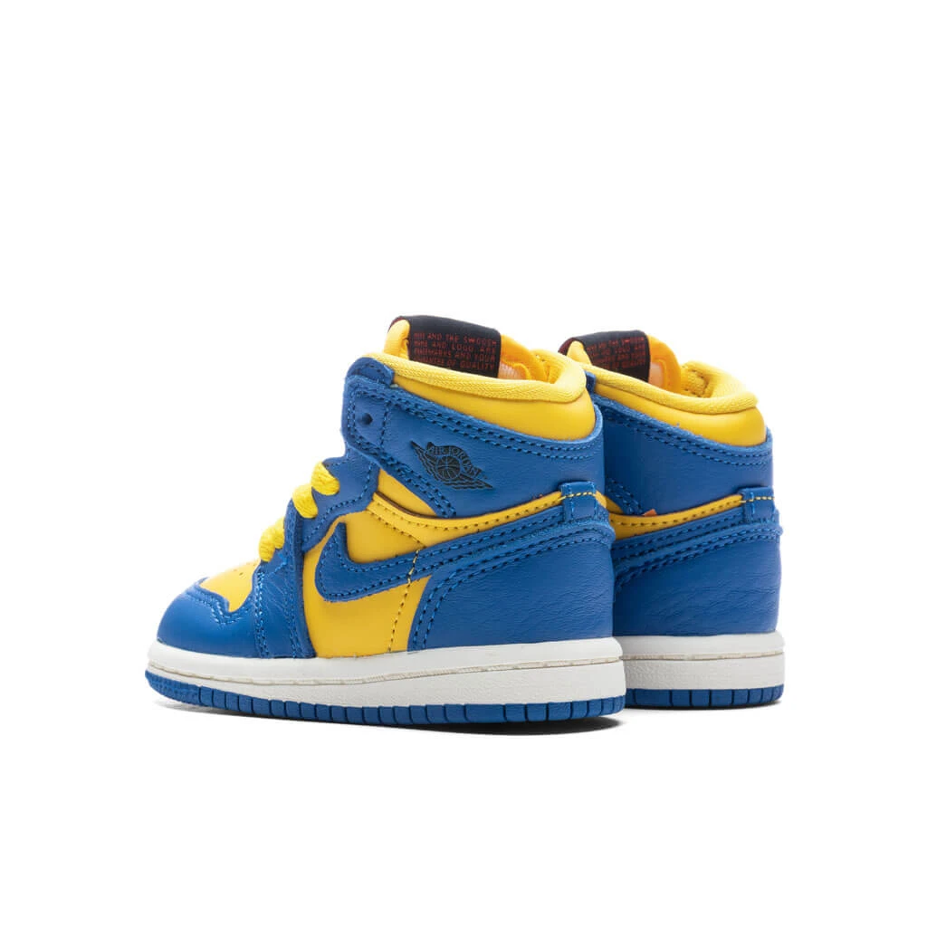 Air Jordan 1 Retro High OG (TD) - Varsity Maize/Game Royal/Sail 5 Air Jordan 1 Retro High OG (TD) - Varsity Maize/Game Royal/Sail - Image 3
