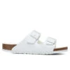 Birkenstock Wide Arizona Birko-Flor - White