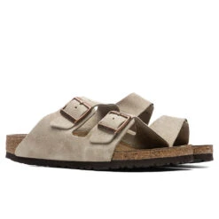 Birkenstock Narrow Arizona Soft Footbed - Taupe -Birkenstock Store Birkenstock Arizona Narrow Soft Footbed Taupe 0951303 06 26 2021 01 4