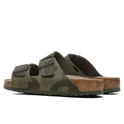 Birkenstock Wide Arizona Soft Footbed Birko-Flor - Desert Soil Camo Green -Birkenstock Store Birkenstock Arizona Soft Footbed Birko Flor Desert Soil Camo Green 1019597 03 22 2021 01 3