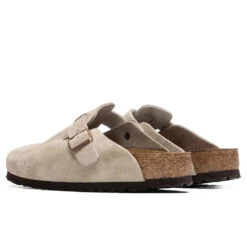 Birkenstock Wide Boston Soft Footbed - Taupe -Birkenstock Store Birkenstock Boston Soft Footbed Taupe 0560771 02 09 2021 01 2