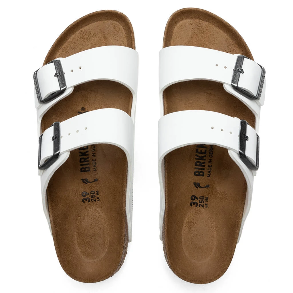 Birkenstock Narrow Arizona Birko-Flor - White 4 Birkenstock Narrow Arizona Birko-Flor - White - Image 2