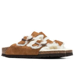 Birkenstock Women's Narrow Arizona Shearling - Mink -Birkenstock Store Birkenstock Narrow Arizona Shearling Mink 1001135 07 09 2021 01 2