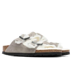 Birkenstock Women's Narrow Arizona Shearling - Stone Coin 8 Birkenstock Women's Narrow Arizona Shearling - Stone Coin -Birkenstock Store Birkenstock Narrow Arizona Shearling Stone Coin 1017403 07 12 2021 01 2