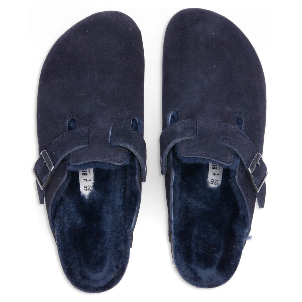 Birkenstock Narrow Boston Shearling - Midnight 4 Birkenstock Narrow Boston Shearling - Midnight - Image 2