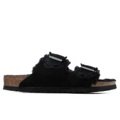 Birkenstock Wide Arizona Shearling - Black