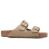 Birkenstock Wide Arizona Vegan Birkibuc - Khaki