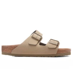 Birkenstock Wide Arizona Vegan Birkibuc - Khaki
