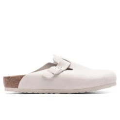 Birkenstock Wide Boston - Antique White