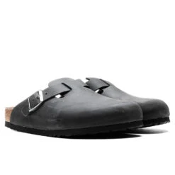 Birkenstock Wide Boston - Black Oil -Birkenstock Store Birkenstock Wide Boston Black Oil 0059461 06 19 22 Feature JORDAN 10
