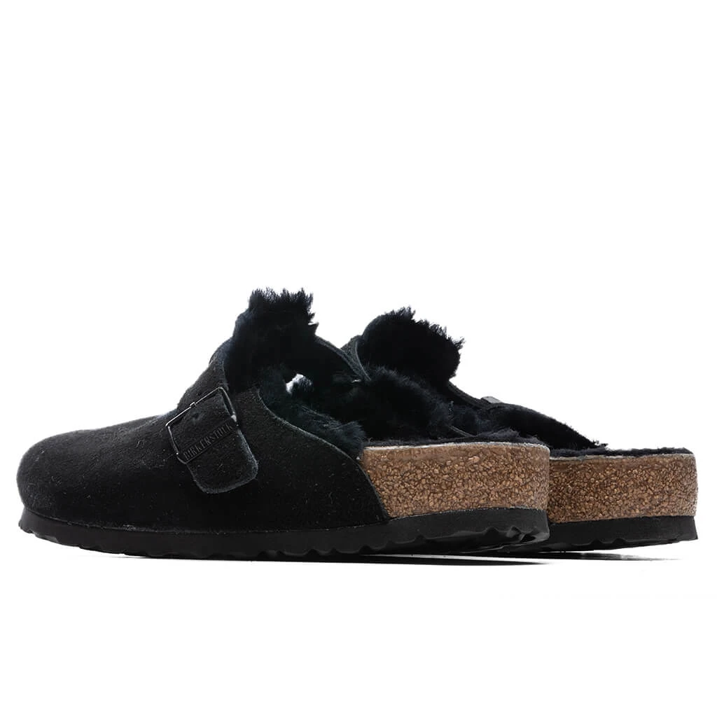 Birkenstock Wide Boston Shearling - Black 6 Birkenstock Wide Boston Shearling - Black - Image 4