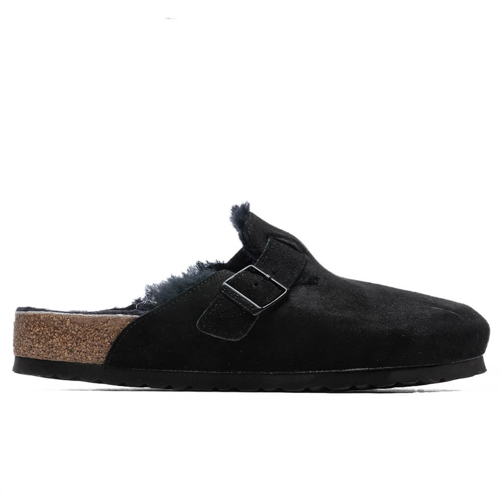 Birkenstock Wide Boston Shearling - Black 3 Birkenstock Wide Boston Shearling - Black