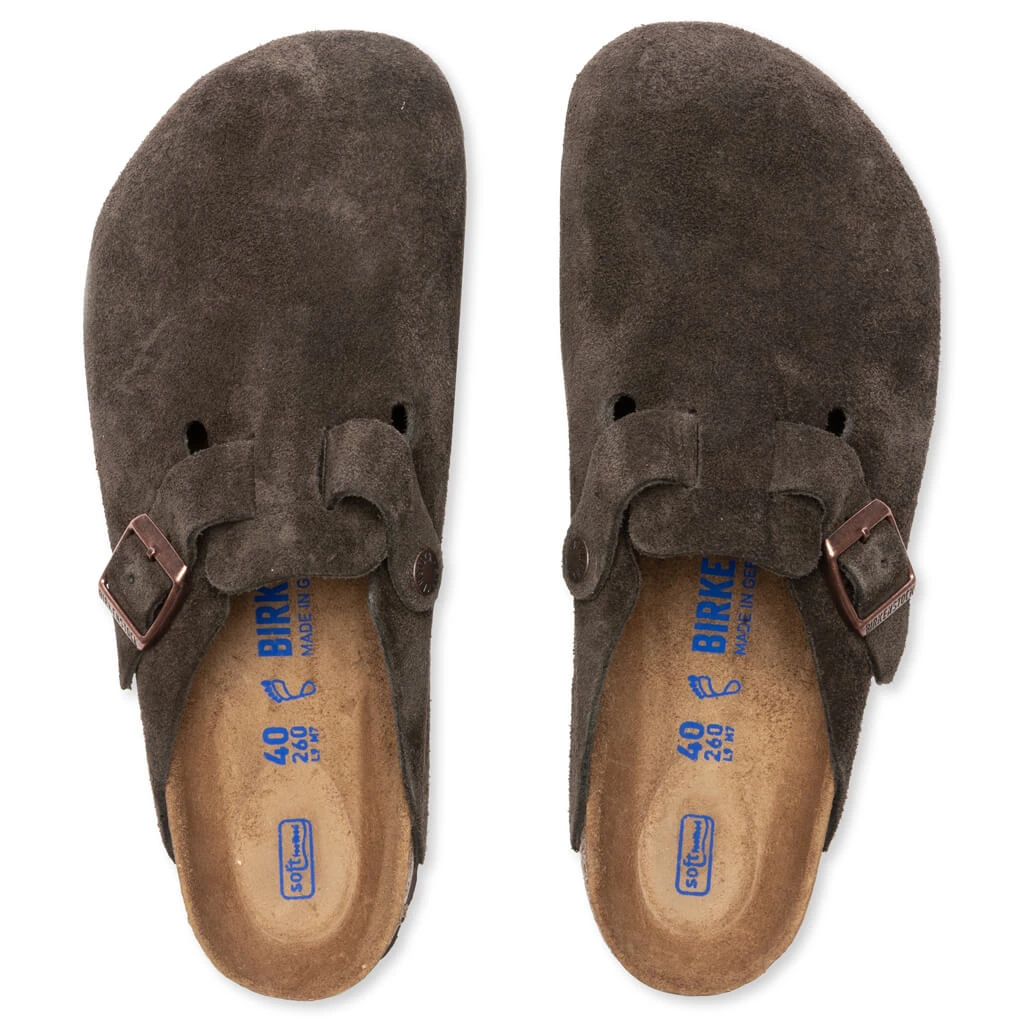 Birkenstock Wide Boston Soft Footbed Suede - Mocha 4 Birkenstock Wide Boston Soft Footbed Suede - Mocha - Image 2