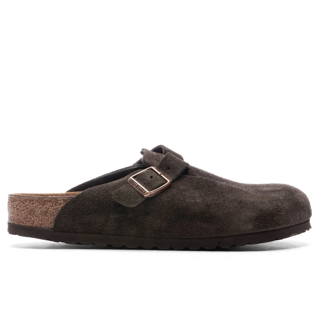 Birkenstock Wide Boston Soft Footbed Suede - Mocha 3 Birkenstock Wide Boston Soft Footbed Suede - Mocha