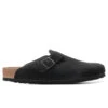Birkenstock Wide Boston Soft Footbed Suede - Black -Birkenstock Store Birkenstock Wide Boston Soft Footbed Suede Black 0660471 06 19 22 Feature JORDAN 5