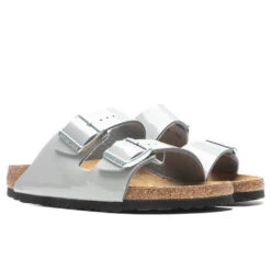 Birkenstock Women's Arizona Birko-Flor - Patent Alloy 8 Birkenstock Women's Arizona Birko-Flor - Patent Alloy -Birkenstock Store Birkenstock Women s Arizona Birko Flor Patent Alloy 1020620 2