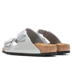 Birkenstock Women's Arizona Birko-Flor - Patent Alloy 9 Birkenstock Women's Arizona Birko-Flor - Patent Alloy -Birkenstock Store Birkenstock Women s Arizona Birko Flor Patent Alloy 1020620 3