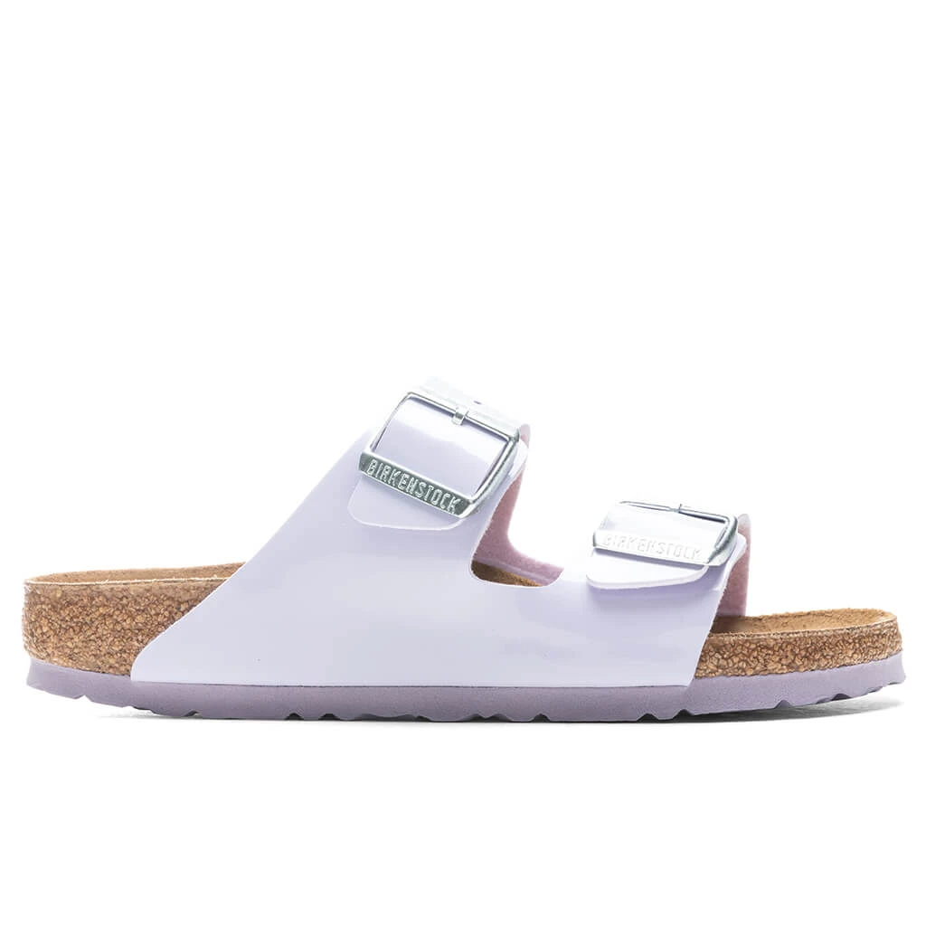 Birkenstock Women's Arizona Birko-Flor - Patent Purple Fog 3 Birkenstock Women's Arizona Birko-Flor - Patent Purple Fog