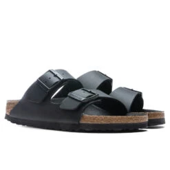 Birkenstock Women's Narrow Arizona Birko-Flor - Black -Birkenstock Store Birkenstock Women s Narrow Arizona Birko Flor Black 1019069 02 11 2022 01 2