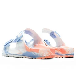 Birkenstock Women's Narrow Arizona Essentials Eva - Multi Coral Peach -Birkenstock Store Birkenstock Women s Narrow Arizona Essentials Eva Multi Coral Peach 1022447 05 08 22 Feature 5