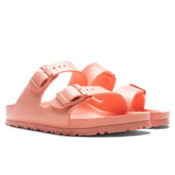 Birkenstock Women's Narrow Arizona Eva - Coral Peach -Birkenstock Store Birkenstock Women s Narrow Arizona Eva Coral Peach 1022511 03 10 22 Feature 2