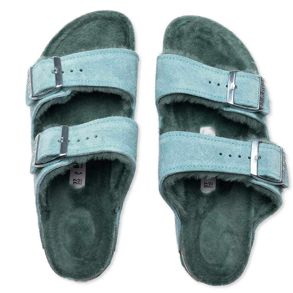 Birkenstock Women's Narrow Arizona Shearling - Beryl 4 Birkenstock Women's Narrow Arizona Shearling - Beryl - Image 2