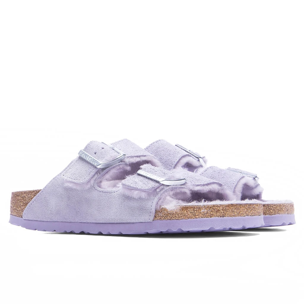 Birkenstock Women's Narrow Arizona Shearling - Purple Fog 5 Birkenstock Women's Narrow Arizona Shearling - Purple Fog - Image 3