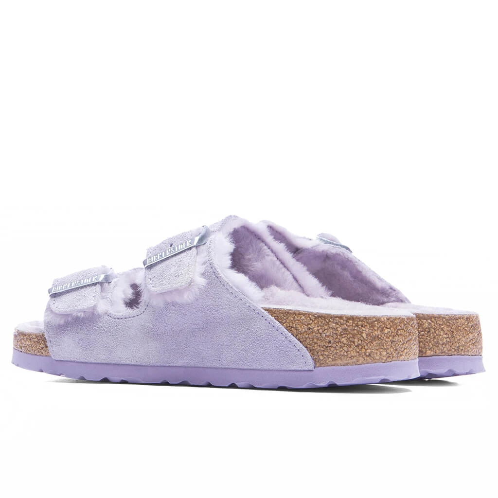 Birkenstock Women's Narrow Arizona Shearling - Purple Fog 6 Birkenstock Women's Narrow Arizona Shearling - Purple Fog - Image 4