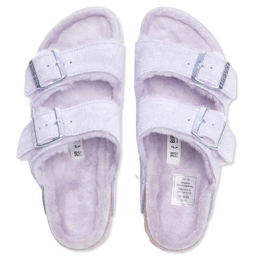 Birkenstock Women's Narrow Arizona Shearling - Purple Fog 4 Birkenstock Women's Narrow Arizona Shearling - Purple Fog - Image 2