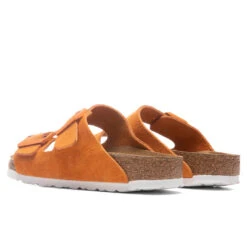 Birkenstock Women's Narrow Arizona Soft Footbed - Russet Orange -Birkenstock Store Birkenstock Women s Narrow Arizona Soft Footbed Russet Orange 1021396 02 11 2022 01 2