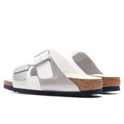 Birkenstock Women's Narrow Arizona Split Birko-Flor - White/Silver 9 Birkenstock Women's Narrow Arizona Split Birko-Flor - White/Silver -Birkenstock Store Birkenstock Women s Narrow Arizona Split Birko Flor White Silver 1020927 02 11 2022 01 4