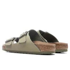 Birkenstock Women's Narrow Arizona Vegan Birkibuc - Khaki 9 Birkenstock Women's Narrow Arizona Vegan Birkibuc - Khaki -Birkenstock Store Birkenstock Women s Narrow Arizona Vegan Birkibuc Khaki 1020540 02 11 2022 01 3