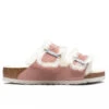 Birkenstock Women's Wide Arizona Shearling - Pink Clay -Birkenstock Store Birkenstock Women s Wide Arizona Shearling Pink Clay 1023254 09 04 22 Feature JM