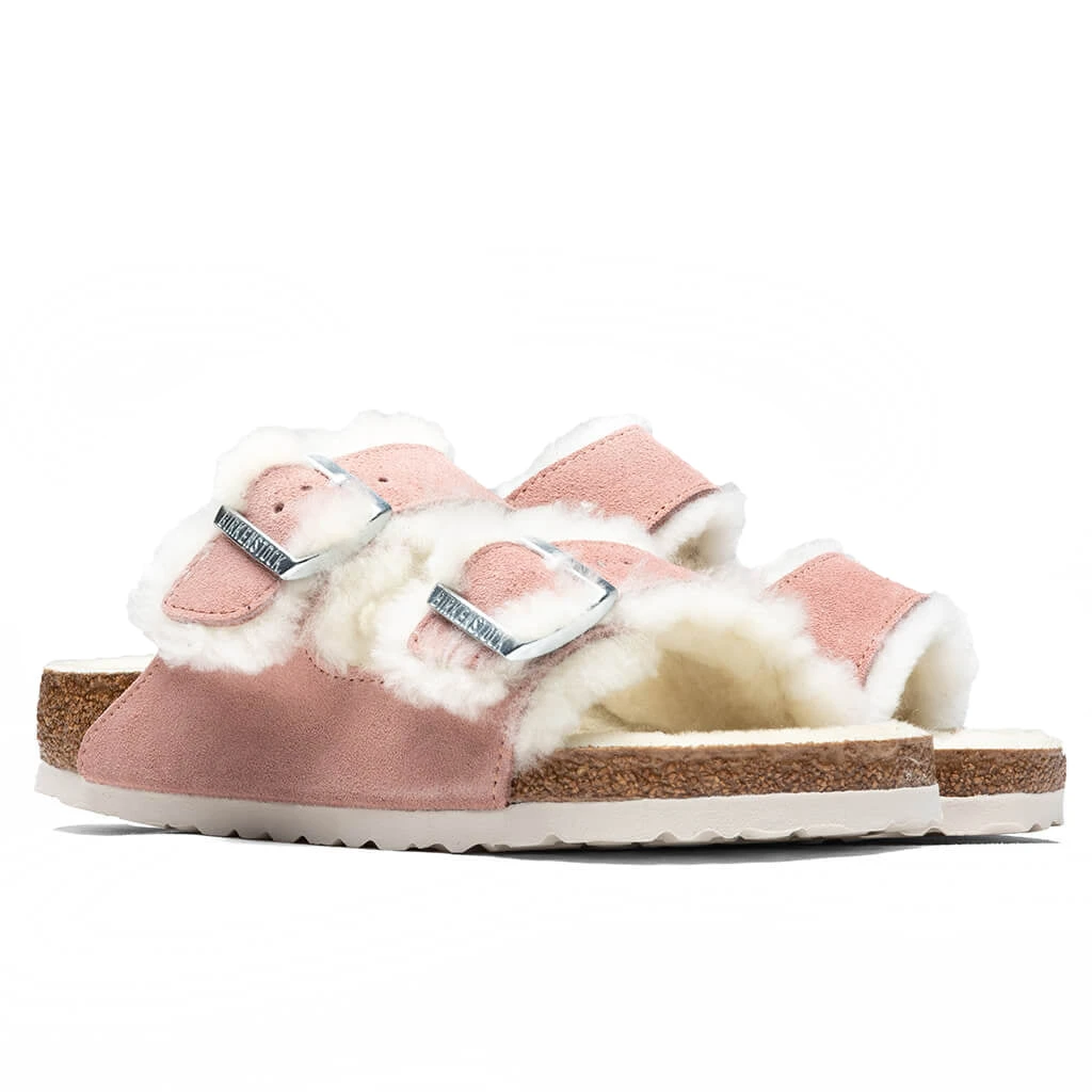 Birkenstock Women's Wide Arizona Shearling - Pink Clay 4 Birkenstock Women's Wide Arizona Shearling - Pink Clay - Image 2