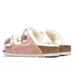 Birkenstock Women's Wide Arizona Shearling - Pink Clay 8 Birkenstock Women's Wide Arizona Shearling - Pink Clay -Birkenstock Store Birkenstock Women s Wide Arizona Shearling Pink Clay 1023254 09 04 22 Feature JM 3