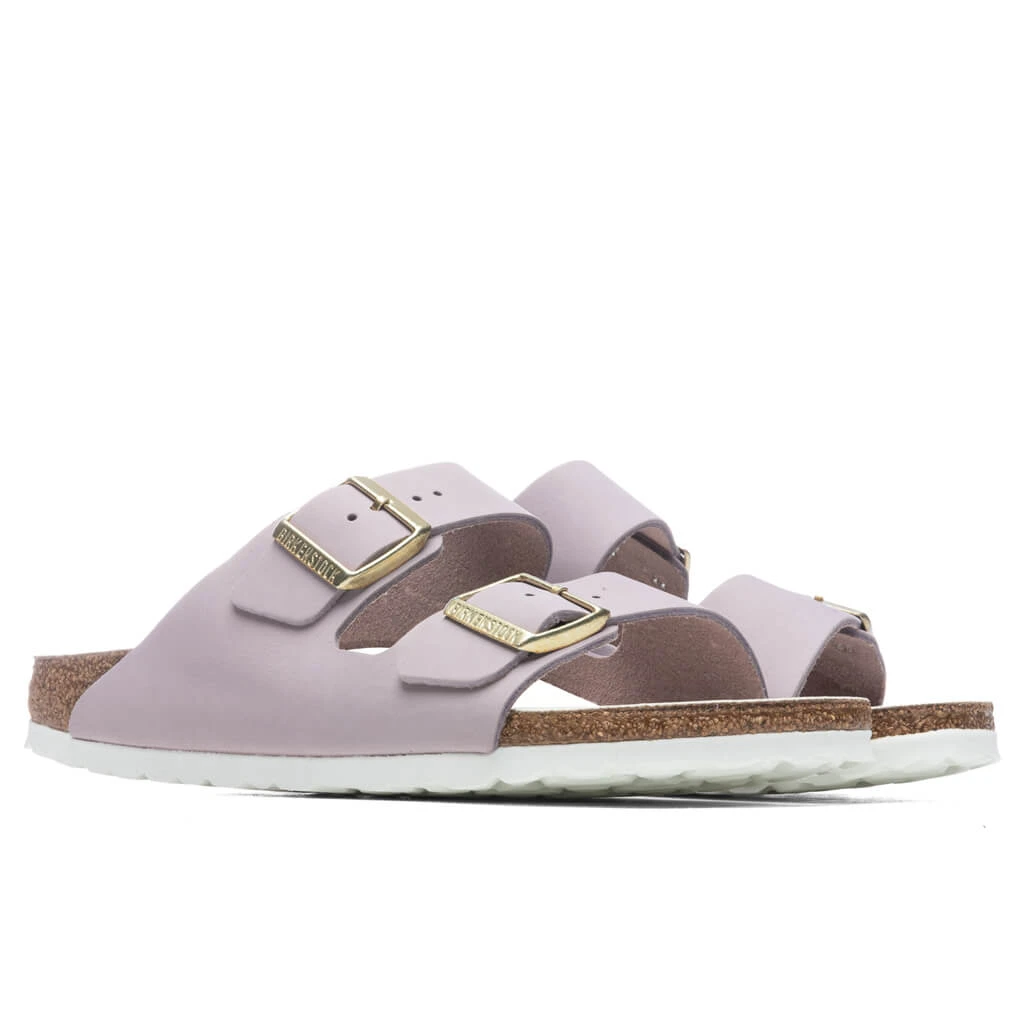 Birkenstock Women's Arizona Nubuck Leather - Lilac 4 Birkenstock Women's Arizona Nubuck Leather - Lilac - Image 2