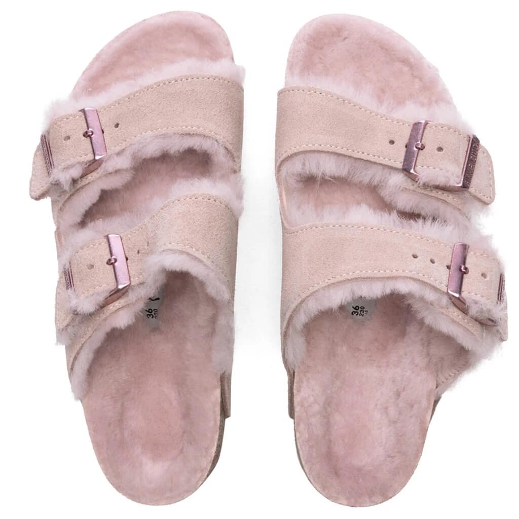Birkenstock Women's Narrow Arizona Shearling - Light Rose 4 Birkenstock Women's Narrow Arizona Shearling - Light Rose - Image 2