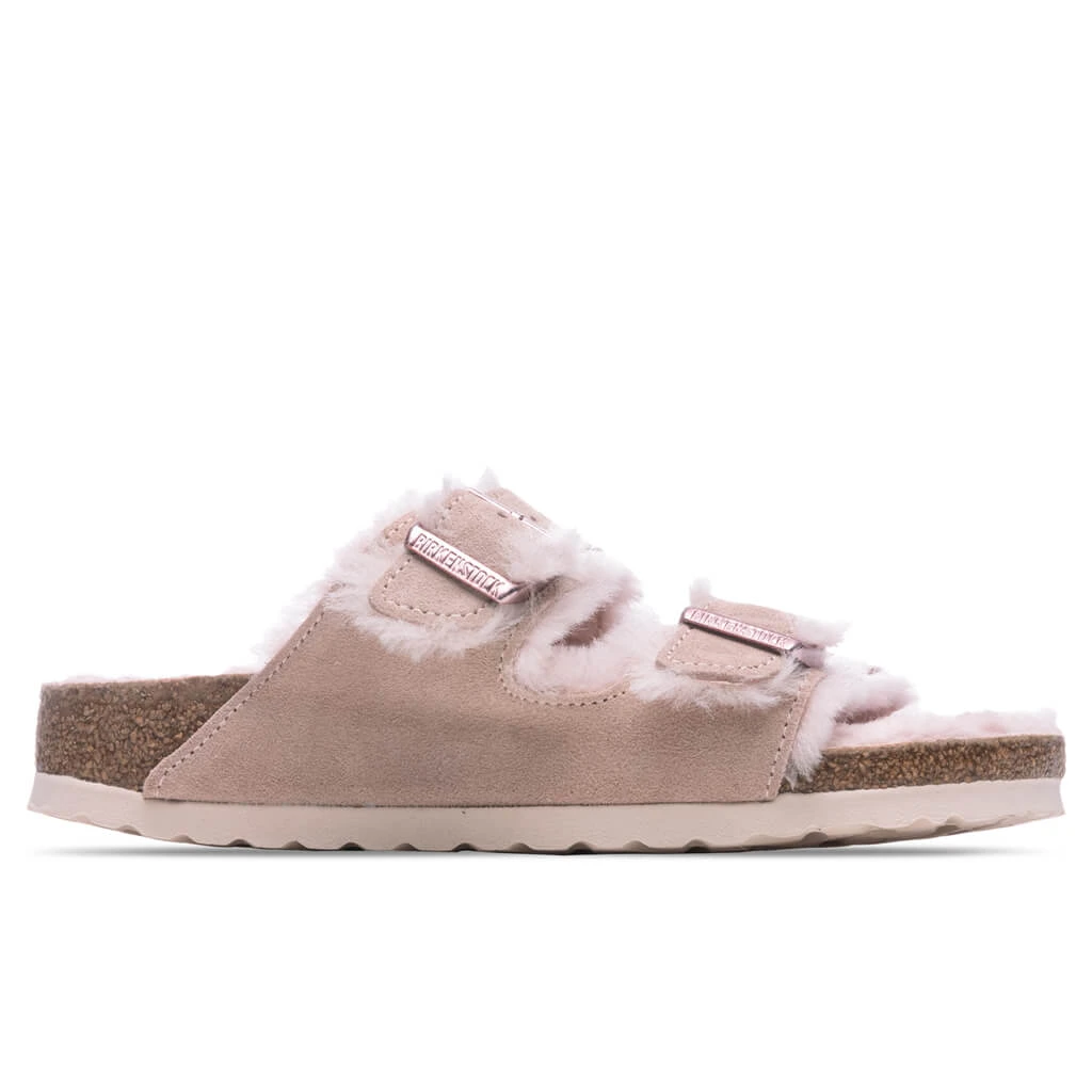 Birkenstock Women's Narrow Arizona Shearling - Light Rose 3 Birkenstock Women's Narrow Arizona Shearling - Light Rose