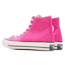 Converse Chuck '70 Hi - Lucky Pink/Egret/Black 8 Converse Chuck '70 Hi - Lucky Pink/Egret/Black -Birkenstock Store Chuck 70 Hi Lucky Pink Egret Black A04594C 06 28 23 Feature VR 4