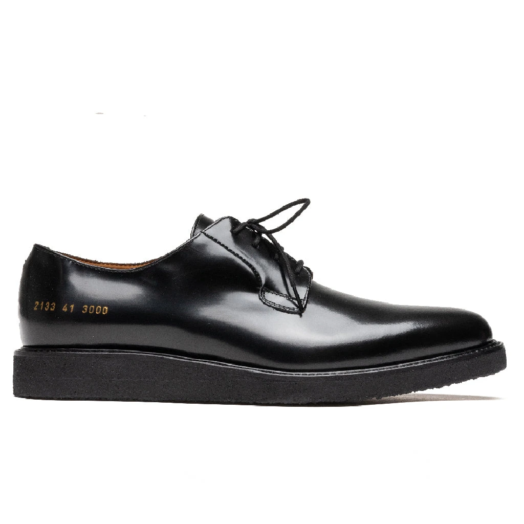 Common Projects Derby Shine - Black/Black 3 Common Projects Derby Shine - Black/Black
