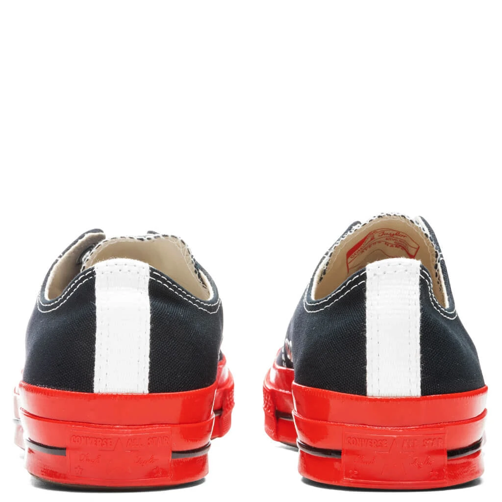 Converse X Comme Des Garcons PLAY All Star Chuck '70 Ox Red Sole - Black 6 Converse X Comme Des Garcons PLAY All Star Chuck '70 Ox Red Sole - Black - Image 4
