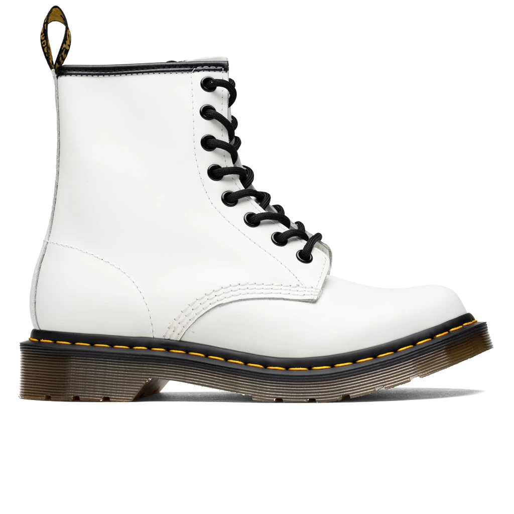 Dr. Martens Women's 1460 Smooth Leather Boots - White 3 Dr. Martens Women's 1460 Smooth Leather Boots - White