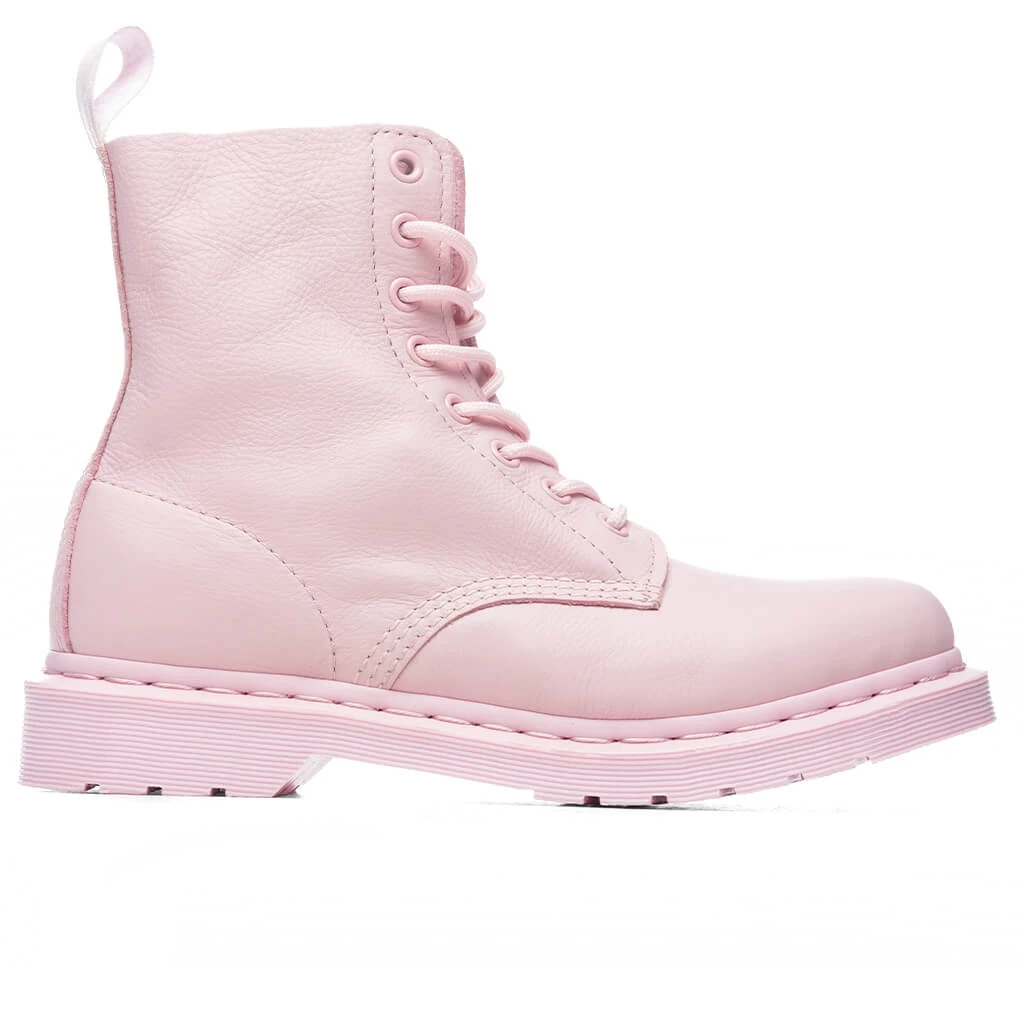 Dr. Martens Women's 1460 Pascal Boot - Chalk Pink Virginia 3 Dr. Martens Women's 1460 Pascal Boot - Chalk Pink Virginia