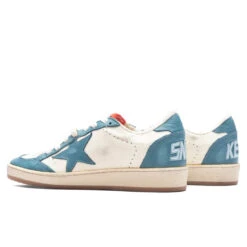 Golden Goose Women's Ball Star Nabuk Star - Petroleum/Dirty White -Birkenstock Store Golden Goose Sneakers Ball Star Nabuk Star Petroleum Dirty White GWF00117.F004181.82176 09 15 23 Feature KN 5