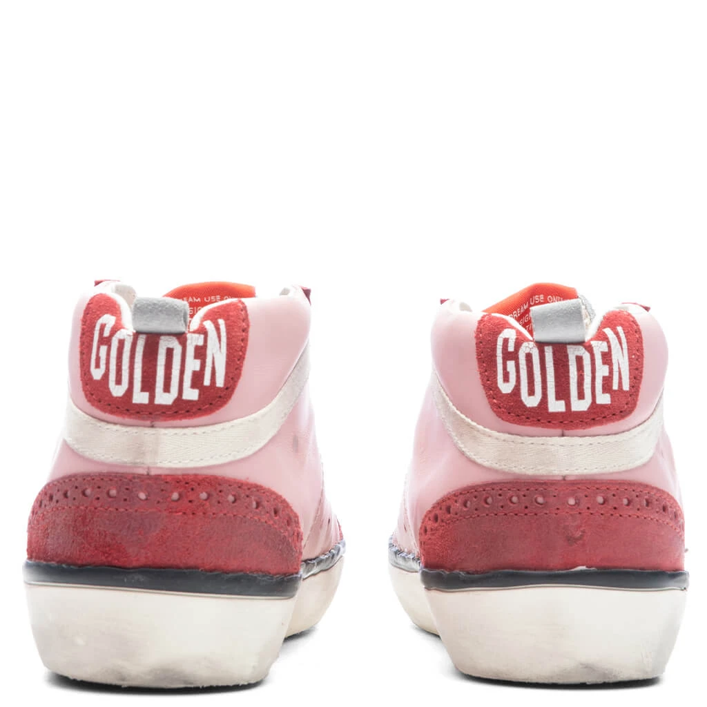 Golden Goose Women's Mid Star Toe Star And Spur - Antique Pink/Red/White 6 Golden Goose Women's Mid Star Toe Star And Spur - Antique Pink/Red/White - Image 4