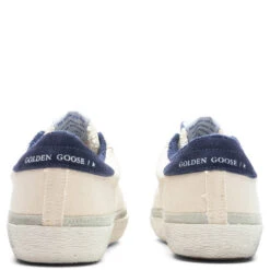 Golden Goose Women's Super Star Suede Star - Cream/Blue -Birkenstock Store Golden Goose Sneakers Super Star Suede Star Cream Blue GWF00484.F004103.15423 09 15 23 Feature KN 6