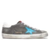 Golden Goose Super-Star Sneakers - Grey/Turquoise -Birkenstock Store Golden Goose Sneakers Superstar Grey Turquoise GMF00101.F000339.60253 12 12 2020 01
